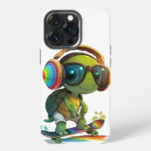 Etui iPhone 13 Pro Étui iPhone Radical Turtle Skateboarder