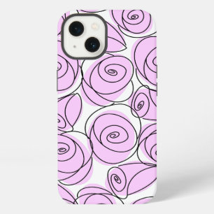 Etui iPhone 13 Étui iPhone Roses Lilas