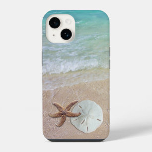 Coque Pour iPhone 14 Étui iPhone Scène de plage étoile de mer dollar de