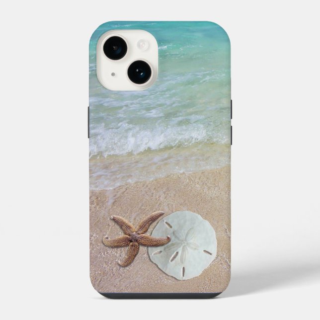 Coque iPhone Étui iPhone Scène de plage étoile de mer dollar de (Verso)
