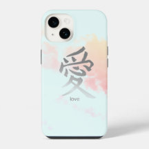 ÉTUI IPHONE SYMBOLE KANJI POUR CIEL ET NUAGES D'AM