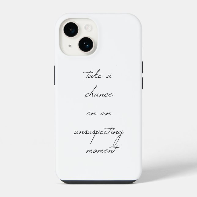 Coque iPhone Étui iPhone Take A Chance (Verso)