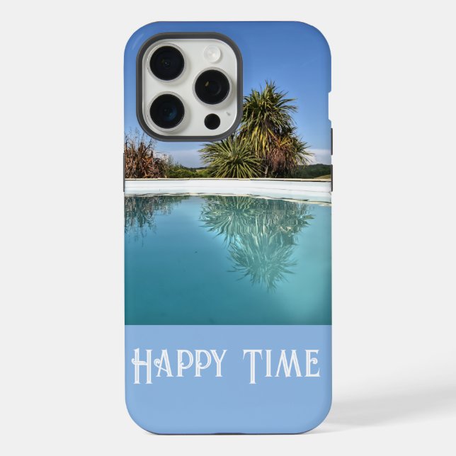 Coque iPhone Étui iPhone Teintes Bleues  (Verso)