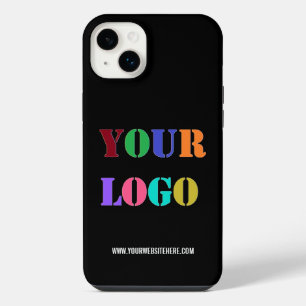 Étui iPhone Texte de Logo d'Entreprise Personnalis