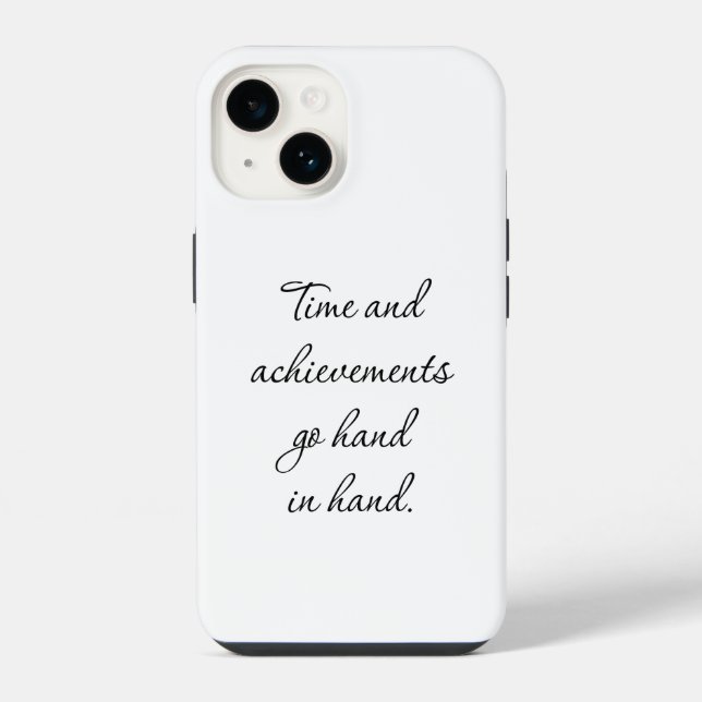 Coque iPhone Étui iPhone Time And Achievements (Verso)