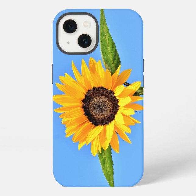 Coque iPhone Étui iPhone Tournesol Jaune (Verso)