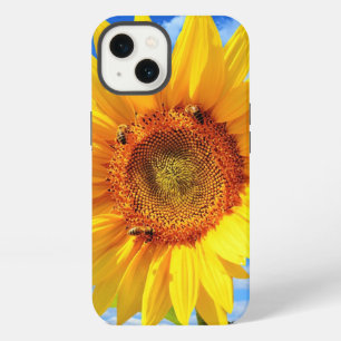 Etui iPhone 13 Étui iPhone Tournesol Jaune et Abeilles sur Ciel B