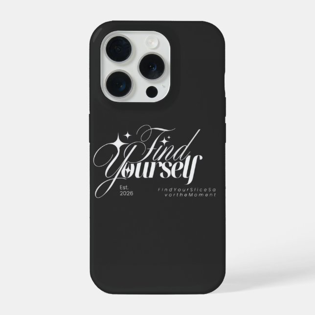 Coque iPhone Étui iPhone Typographie Esthétique Trouvez-Vous (Verso)