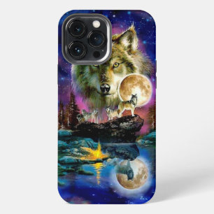 Etui iPhone 13 Pro Max Étui iPhone Wolves et Lune Case-Mate