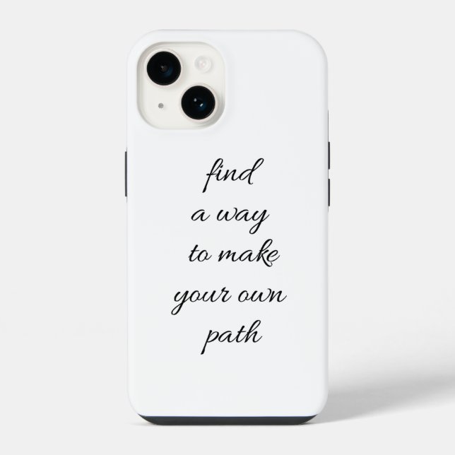 Coque iPhone Étui iPhone Your Own Path (Verso)