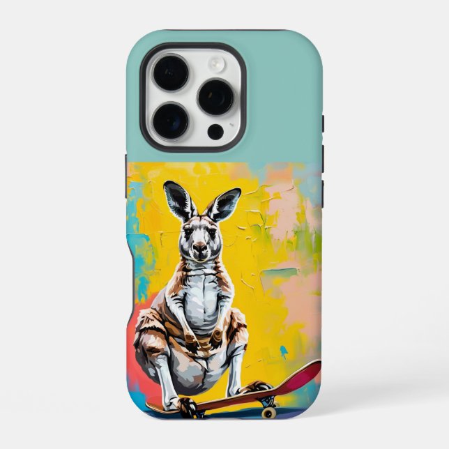 Coque iPhone Étui Kangaroo pour iPhone 16 pro (Verso)