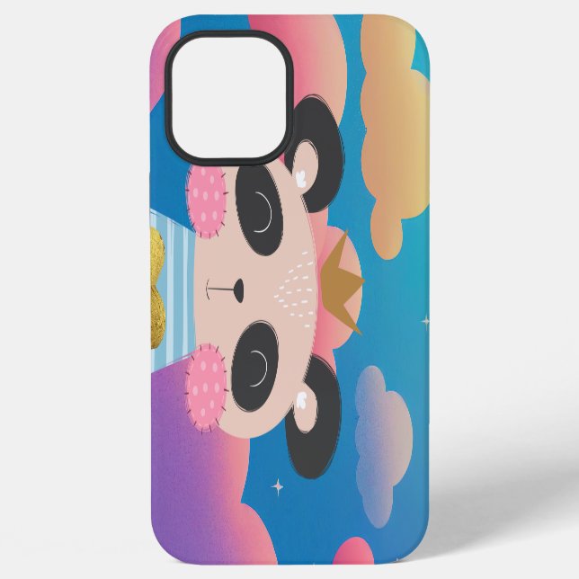 Coque iPhone Étui King Panda pour iPhone 12 Pro Max (Verso)