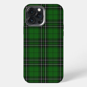 Etui iPhone 13 Pro Max Étui MacLean Tartan Vert et Noir à Carreaux Case-M