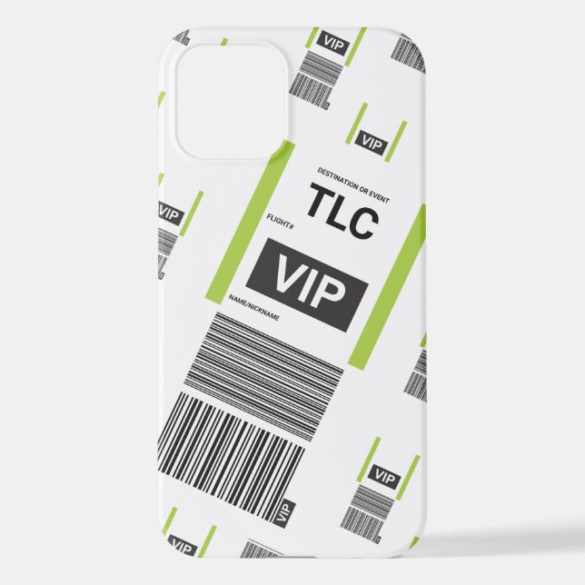 Coque iPhone ÉTUI MINCE POUR iPHONE 12 VIP TRAVEL (Verso)