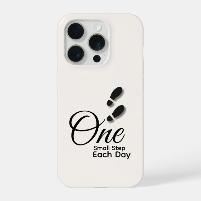Coque iPhone Étui minimal motivant pour iPhone 15 Pro (Verso)