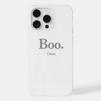 Coque iPhone 15 Pro Max Étui minimaliste Boo Halloween pour iPhone 15 Pro