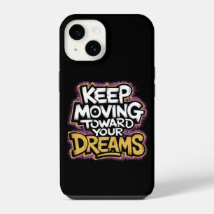Coque Pour iPhone 14 Étui mobile citation pour continuer à aller vers v
