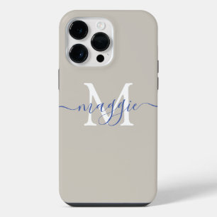 Coque Pour Pour iPhone 14 Pro Max Étui monogramme écriture pastel Case-Mate iPhone 1
