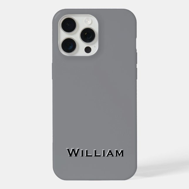 Coque iPhone Étui Monogramme Entreprise pour iPhone 15 (Verso)