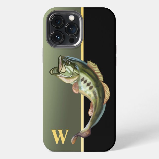 Coque iPhone Étui Monogramme pour iPhone Case-Mate pour Pêche à (Verso)
