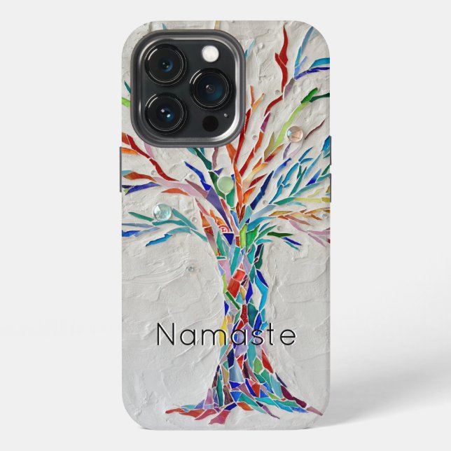 Coque iPhone Étui Namaste Rainbow Tree Case-Mate pour iPhone (Dos)