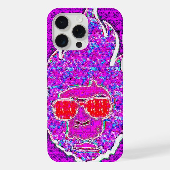 Coque iPhone Étui Neon Face (Verso)