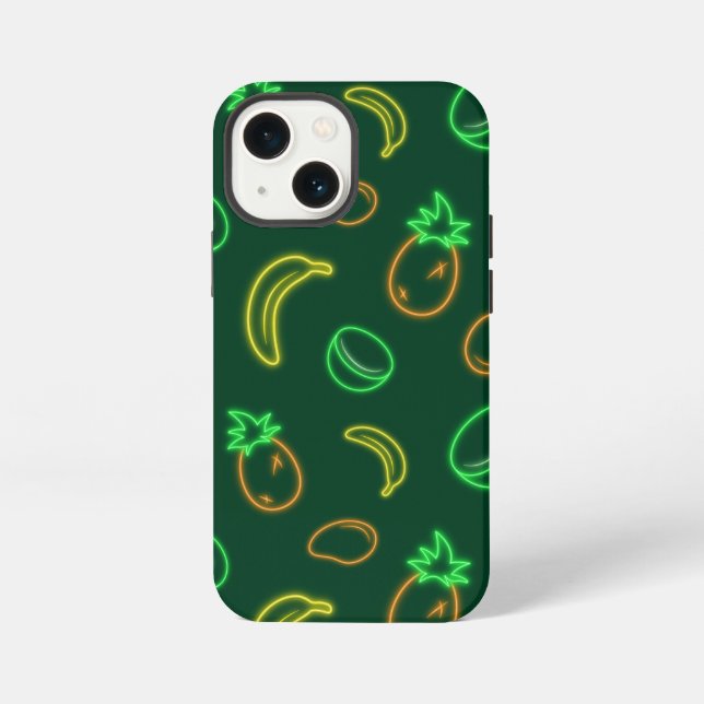 Coque iPhone Étui Neon Tropical Fruit Pattern pour iPhone 13 Mi (Verso)
