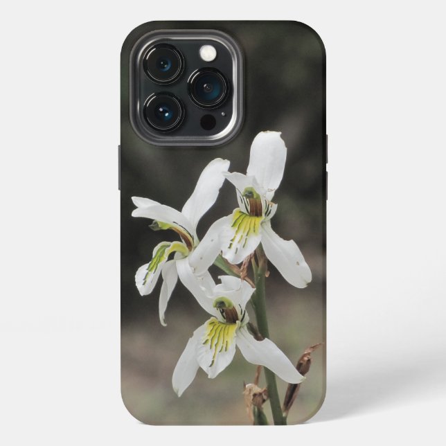 Coque iPhone Étui Orchidée Blanche pour iPhone 13 (Dos)