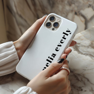 Coque iPhone 15 Pro Étui personnalisé minimaliste monochrome Case-Mate