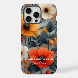 Coque iPhone 15 Pro Max Étui personnalisé pour iPhone 15 Promax avec fleur