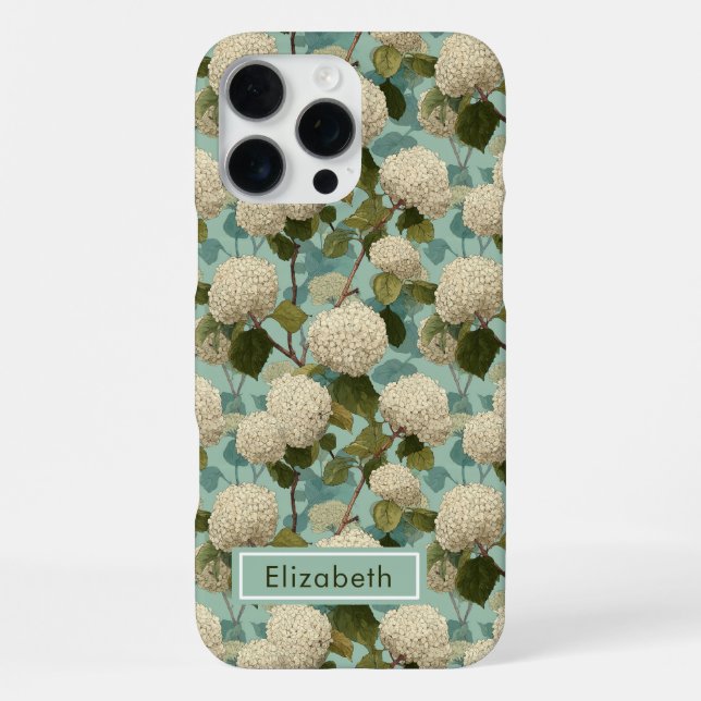 Coque iPhone Étui personnalisé pour iPhone Classique Hydrangea  (Verso)