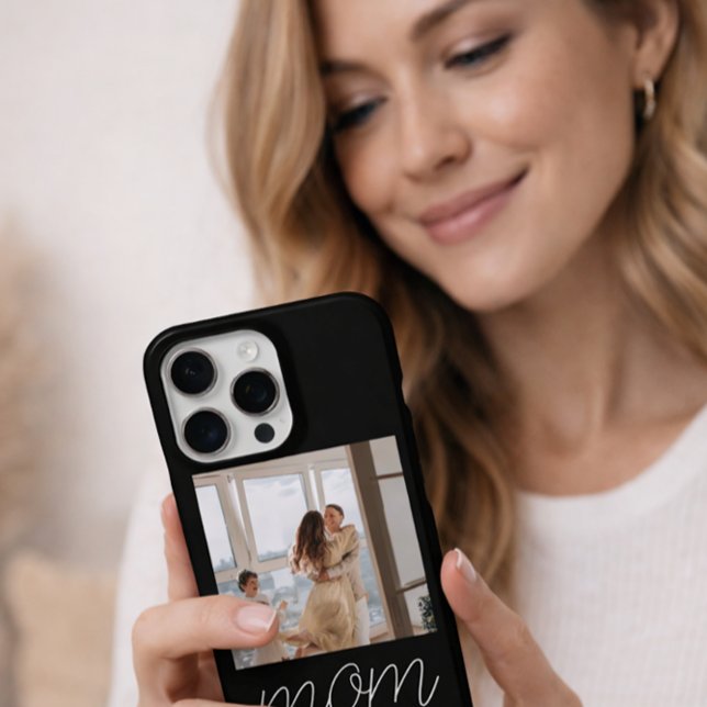 Coque iPhone Étui photo Case-Mate avec écriture Maman noire éta (Créateur téléchargé)