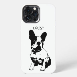 Etui iPhone 13 Pro Max Étui photo de chien personnalisé Bouledogue frança