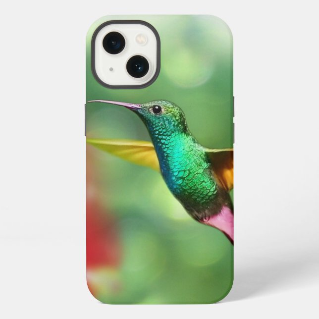 Coque iPhone Étui pour Apple iPhone 13 colibri Case-Mate (Verso)