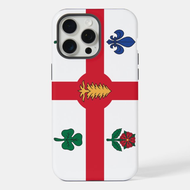 Coque iPhone Étui pour Apple iPhone 15 Pro Max, drapeau de Mont (Verso)