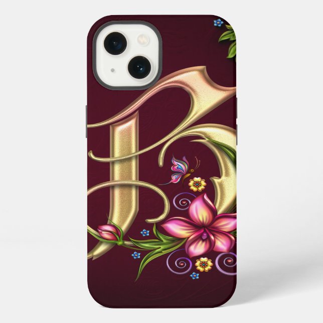 Coque iPhone Étui pour iPad Air B Monogram (Verso)