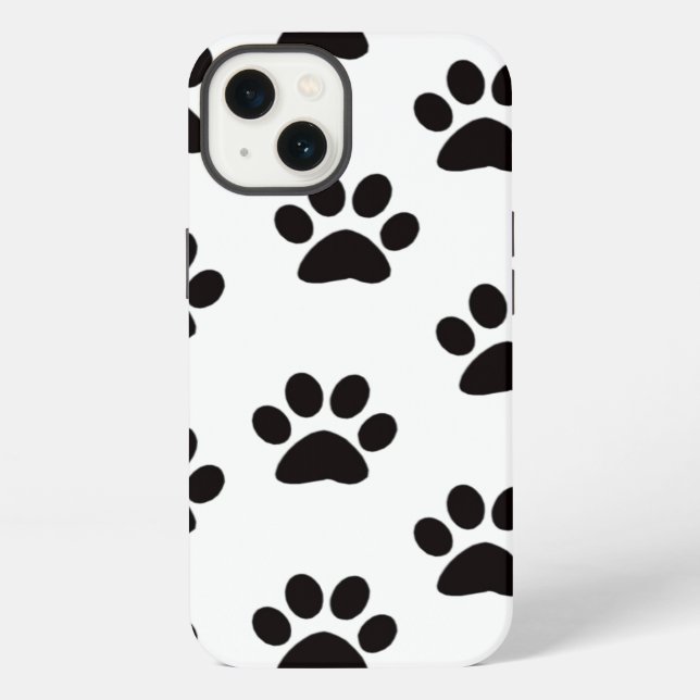 Coque iPhone Étui pour iPad empreintes de patte de chat (Verso)