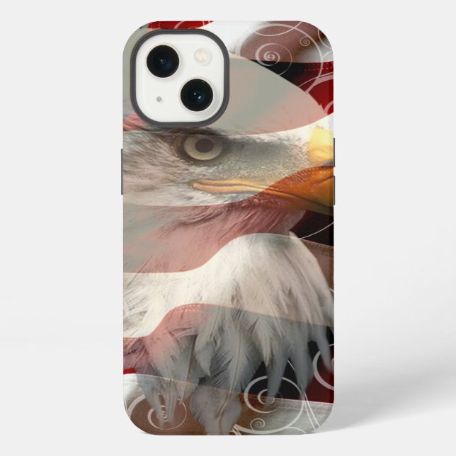 Coque iPhone Étui pour iPad Mini avec drapeau de l'Aigle améric (Verso)