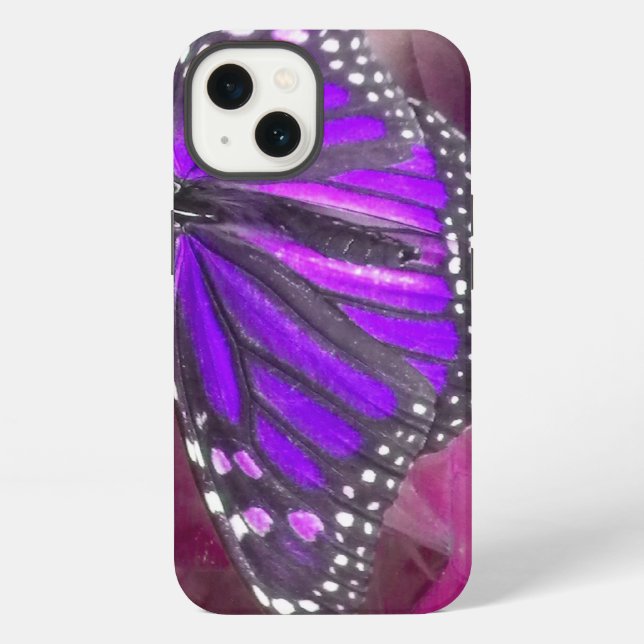 Coque iPhone Étui pour iPad Papillon Monarque Violet Améthyste (Verso)