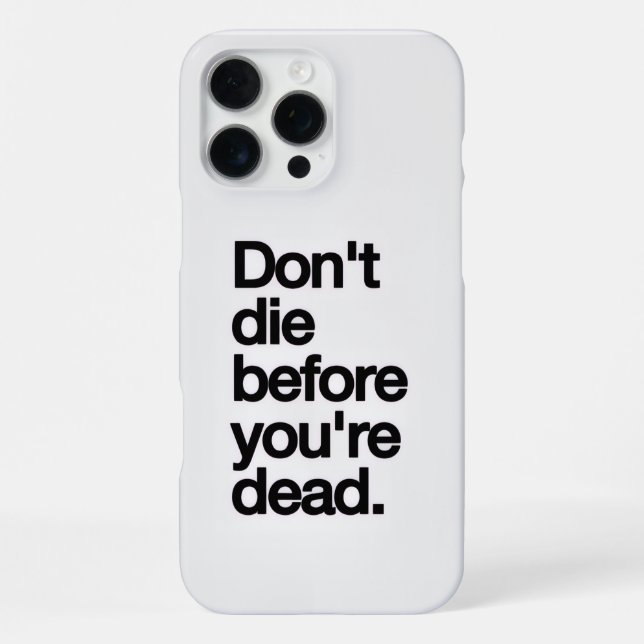 Coque iPhone Étui pour iPhone16 avec citation motivante (Verso)