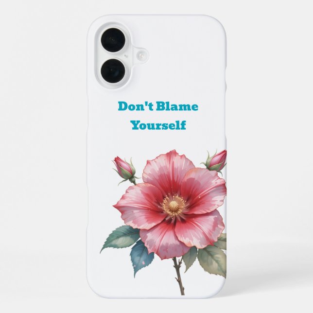 Coque iPhone Étui pour iPhone16 Rose de Sharon (Verso)