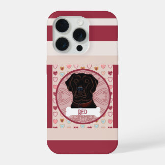 Coque iPhone 15 Pro Étui pour iPhone 11 Pro avec cœur de Labrador Retr