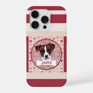 Coque iPhone 15 Pro Étui pour iPhone 11 Pro Jack Russell Heart 