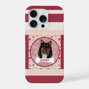 Coque iPhone 15 Pro Étui pour iPhone 11 Pro Rough Collie Valentine Hea