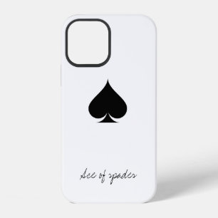 Coque iPhone 12 Étui pour iPhone 12 As de pique Couleur de jeu d