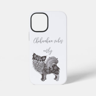 Coque iPhone 12 Mini Étui pour iPhone 12 Mini vibes Chihuahua