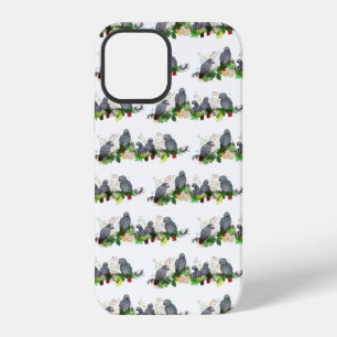 Coque iPhone 12 Étui pour iPhone 12 pour fête de perroquet gris af