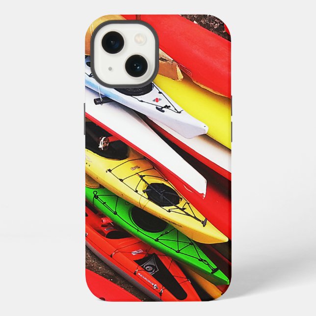 Coque iPhone Étui pour iPhone 13 Kayak Stack – Vibes de Plein A (Verso)