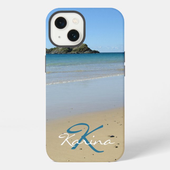 Coque iPhone Étui pour iPhone 13 Monogram Ocean Beach Case-Mate (Verso)