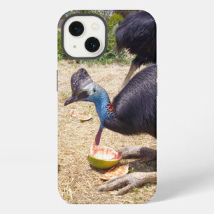 Etui iPhone 13 Étui pour iPhone 13, oiseau casuarina mangeant des